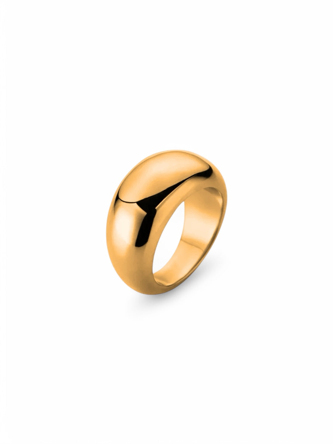 Anel Bianca de Aço com Banho Ouro 14k