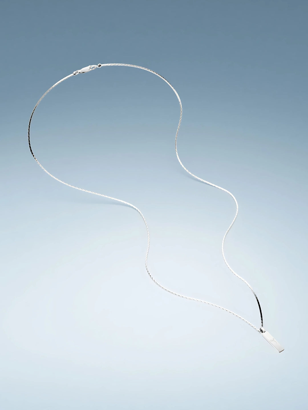 Colar Gentle de Aço com Banho Ouro Branco 18k