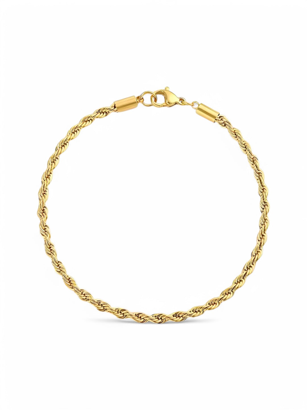 Pulseira Hope de Aço com Banho em Ouro 14k