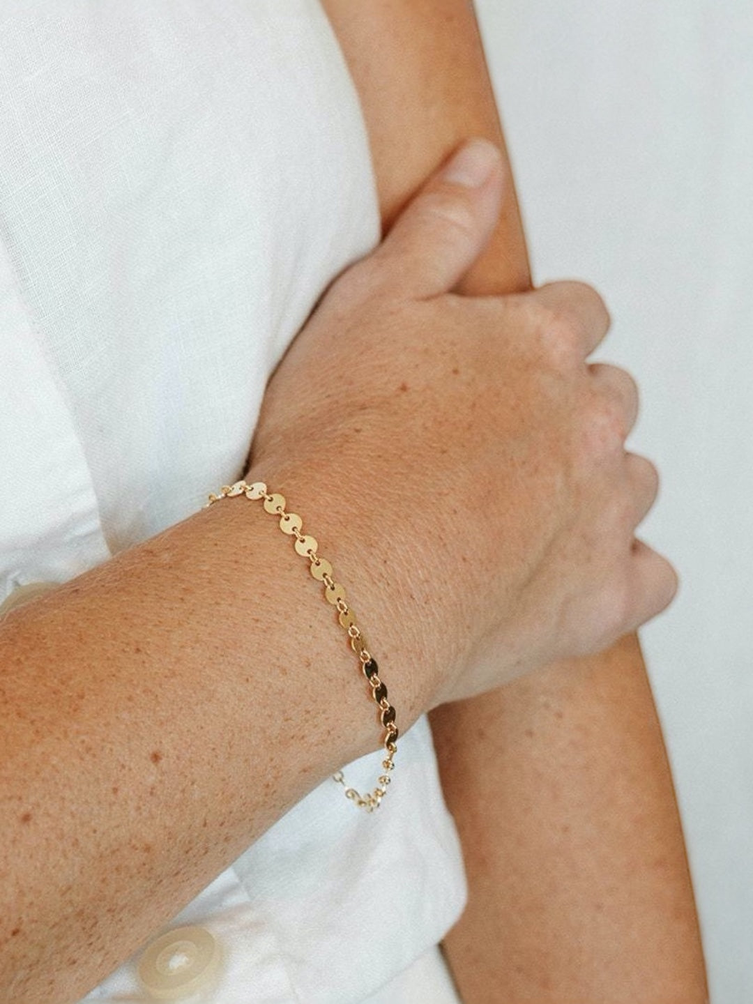 Pulseira Versailles de Aço com banho em Ouro 14k